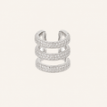 Trian White Sapphire Ear Cuff