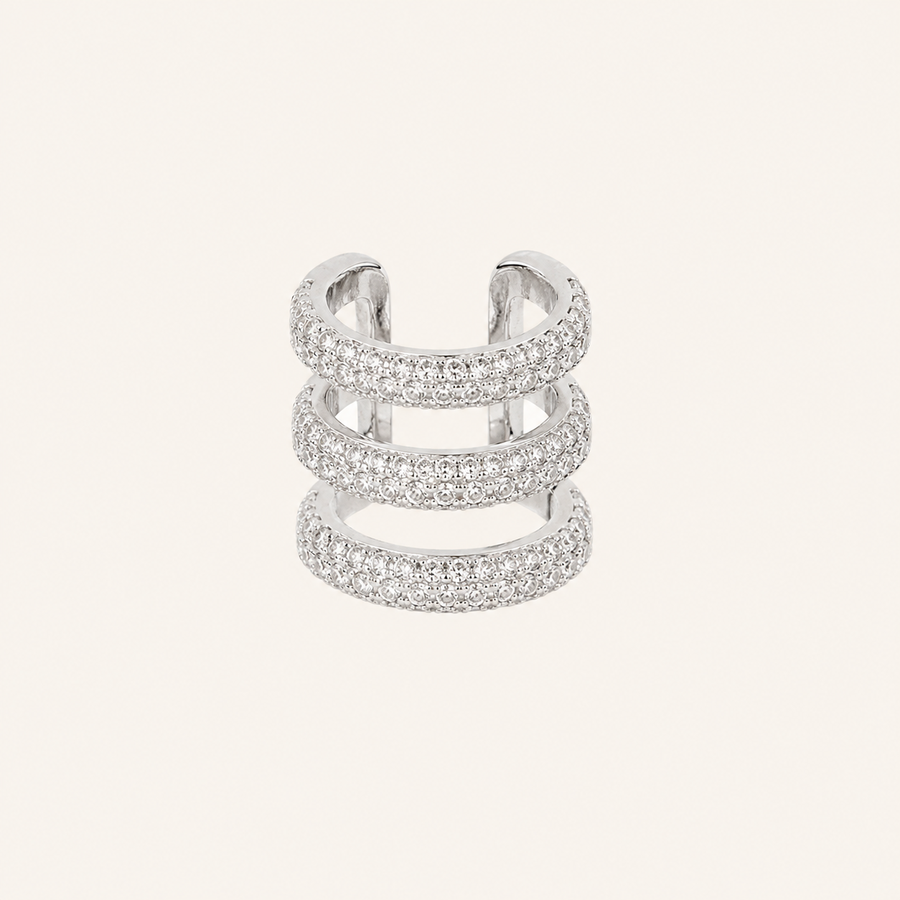 Trian White Sapphire Ear Cuff - Psylish