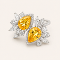 Zarah Dual Yellow Sapphire Ring