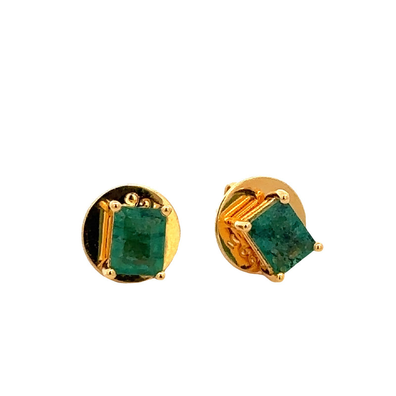 Sera Emerald Stud Earrings
