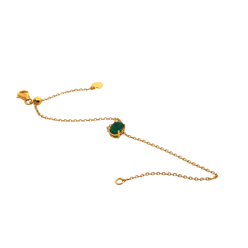 Sera Oval Emerald Bracelet